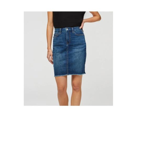 NEW~  7 FOR ALL MANKIND ~  Denim Pencil Skirt - Picture 3 of 9